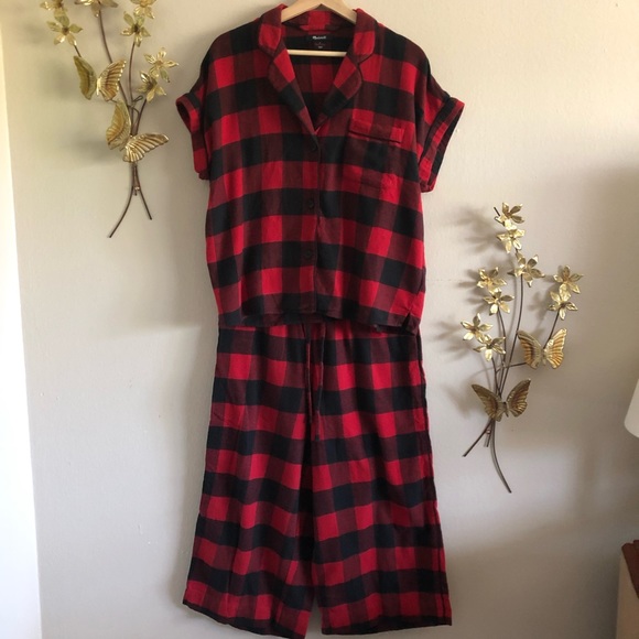 Madewell Buffalo Check flannel Pajama set - Picture 6 of 11